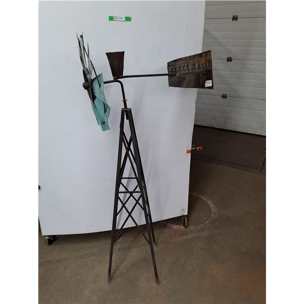 *Ornamental Metal Windmill 62"- Can't Ship