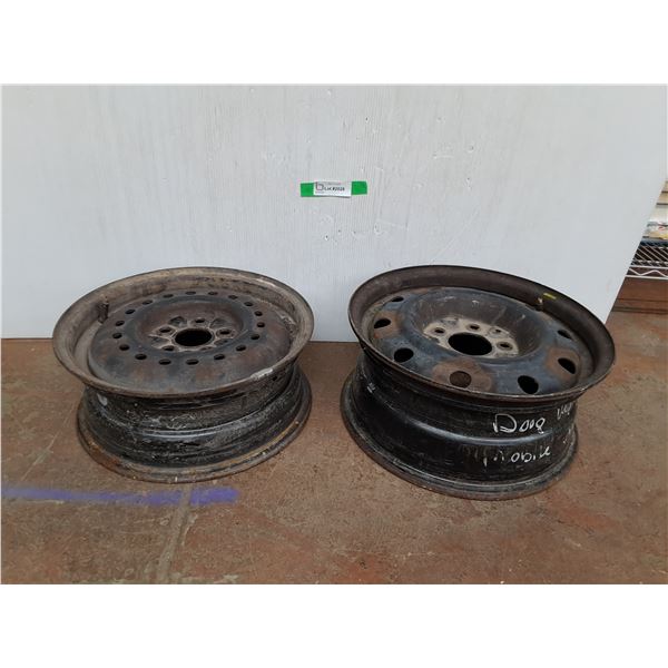 *(2) Vehicle Rims 15.25" & 16.25" Diameters- Can't Ship