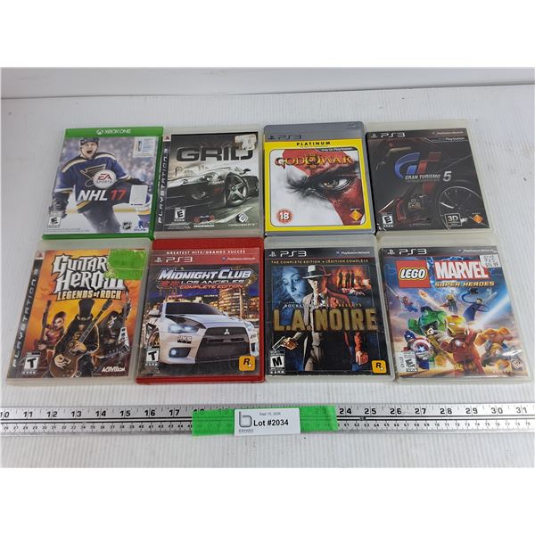 Assorted PS3 & Xbox One - Games - L.A. Noise, God of War, Gran Turismo 5, Lego Marvel, Misc