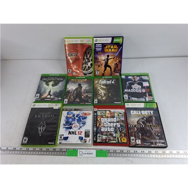 Assorted PS3 & Xbox Games - Deadrising 3, Skyrim, Kinect Star Wars, Misc
