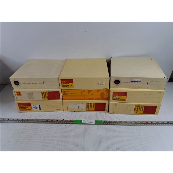 Assorted Kodak Carousel Slide Trays