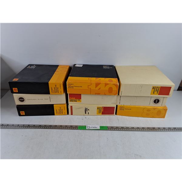 Assorted Kodak Carousel Slide Trays