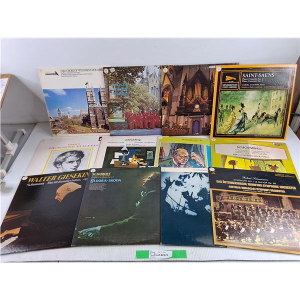 Assorted Vinyl Records - Paul Badura Skoda, Schoenberg, Saint Saens, Misc