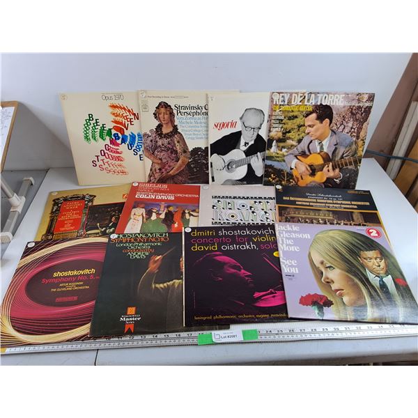 Assorted Vinyl Records - Jackie Gleason, Key De La Torre, Colin Davis, Misc