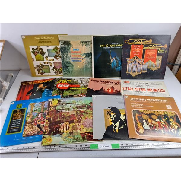 Assorted Vinyl Records - Iannis Xenakis, Jascha Heifetz, Tchaikovsky, Misc