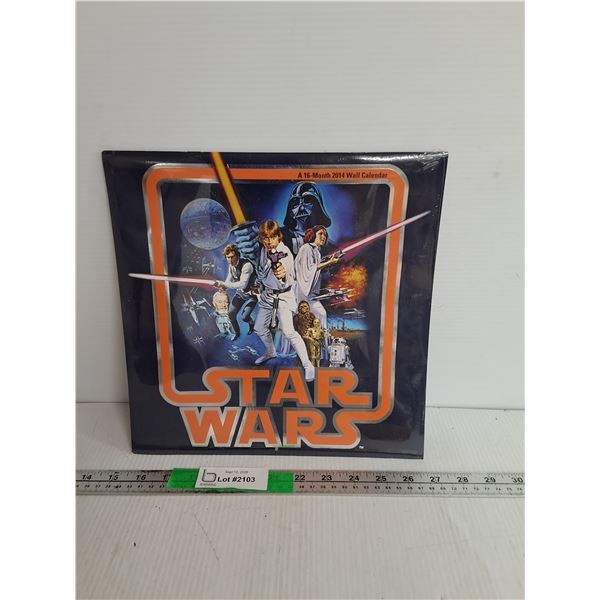 Sealed 2014 Star Wars Calendar