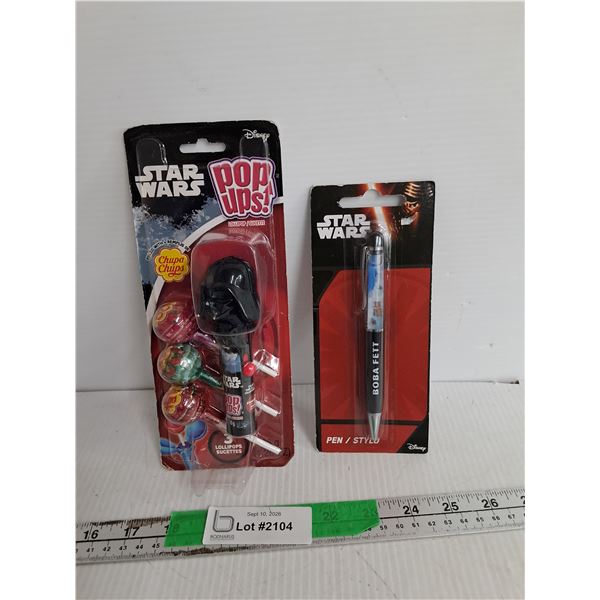 Sealed Star Wars Pop Ups Candy & Pen