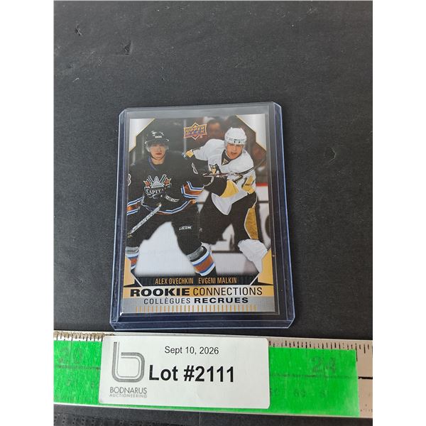 Alex Ovechkin & Evgeni Malkin Rookie Connections Card- Can't Authenticate