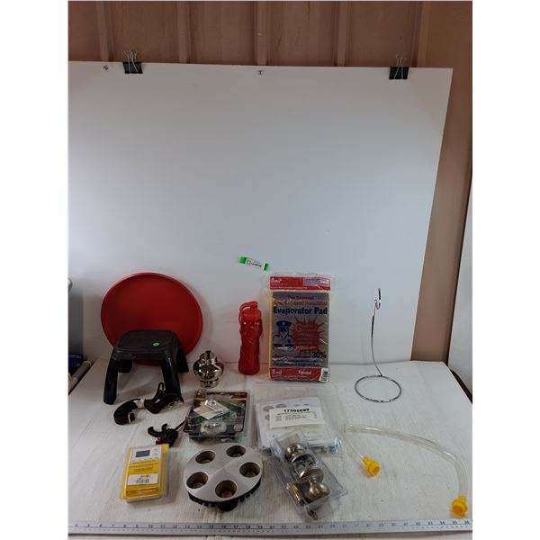 Sentinel Humidifier Evaporator Pad, Water Bottle, Doorknob Set, Wireless Wall Switch, GM Centercap