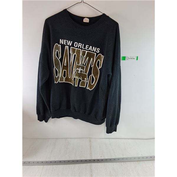 New Orleans Saints Football NFL Sports Sweatshirt Long Shirt Size Large