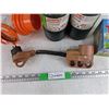 Image 2 : Coleman Propane Tanks, Elbow Pipe, T5 Toilet Chemical, Wall Plug Adapter - PICKUP ONLY