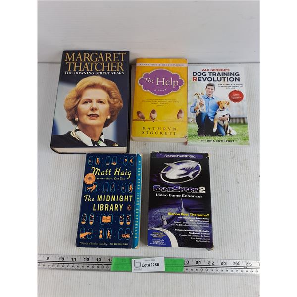 Assorted Books & Game Shark 2 Video Game Enhancer