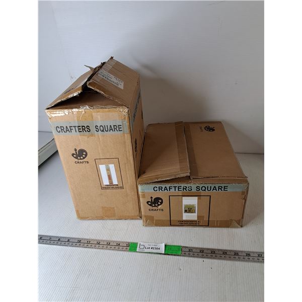 (2) Boxes of Vinyl Paper Rolls- Red & Harvest Colors