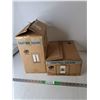 Image 1 : (2) Boxes of Vinyl Paper Rolls- Red & Harvest Colors