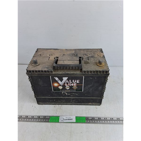 Value Line Car Battery - PICKUP ONLY
