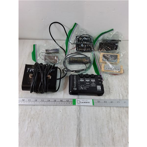 (9) Acoustic Guitar Pick-Ups,Tonewood Acoustic Guitar Processor,Fretlight Dual Footswitch