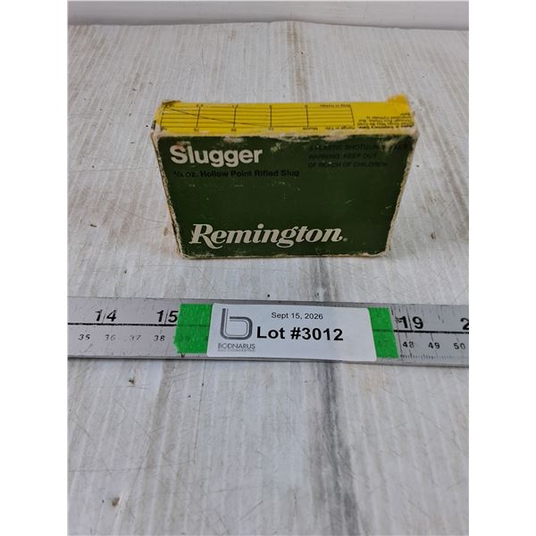 *^Box of Remington Slugger 20-Gauge 2-3/4" Hollow-Point Rifled Shotgun Slugs-valid PAL required
