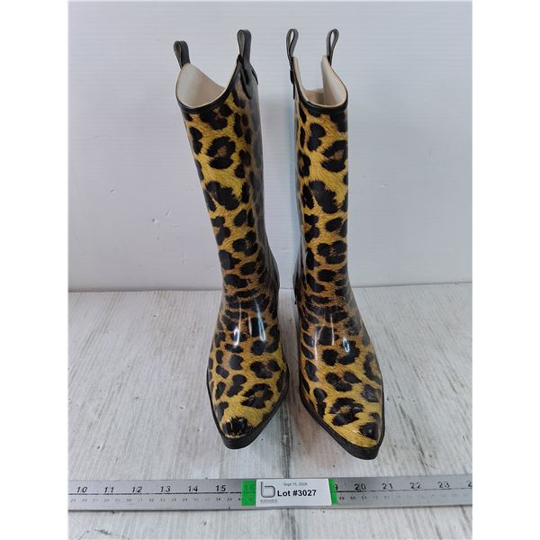 Western Rodeo Rubber Boots-Size 9