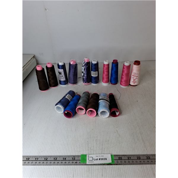 Various Colours Cones of Sewing Thread ( as is)