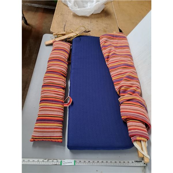 Bliss Hammoack & Pillow, Chair Cushion ( cannot ship)