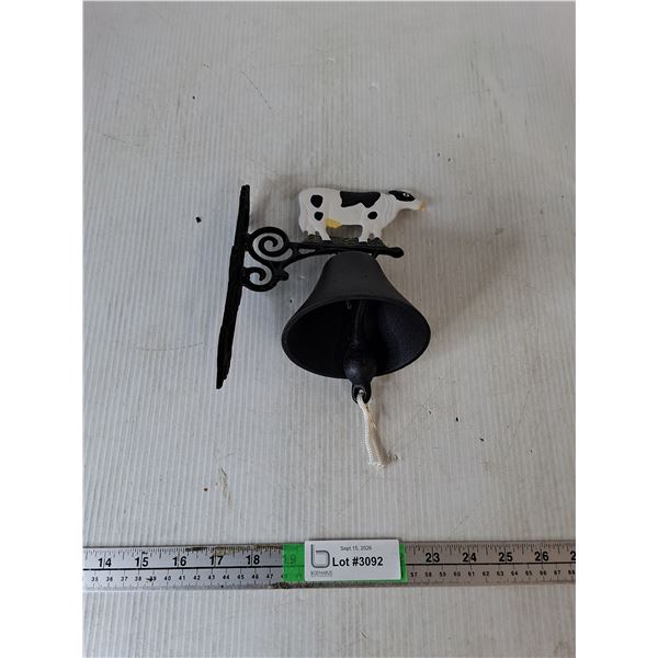 Cast Iron Wall-Mounted Cow Bell