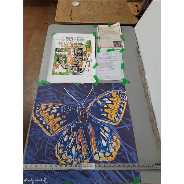 Despues de un Puno by the Jean-Michel Basquiat, Andy Warhol San Francisco Silverspot Butterfly Print
