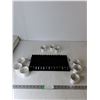 Image 1 : (15) Hexagonal Prism Crystal Point Pendants, (9) Silver Tone Bracelts (new)