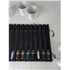 Image 3 : (15) Hexagonal Prism Crystal Point Pendants, (9) Silver Tone Bracelts (new)