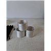 Image 4 : (15) Hexagonal Prism Crystal Point Pendants, (9) Silver Tone Bracelts (new)