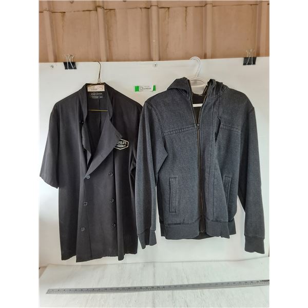 (1) Black Leopold's Tavern Shirt Medium, Grey Lululemon Hoodie ~Medium
