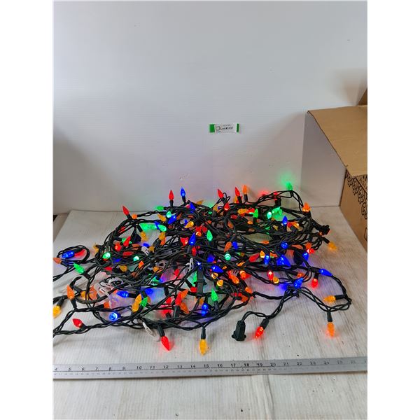 (2) Bundles of Christmas Lights All Power On