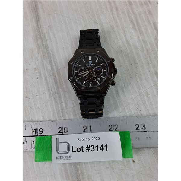 Binbond Quartz Black Watch
