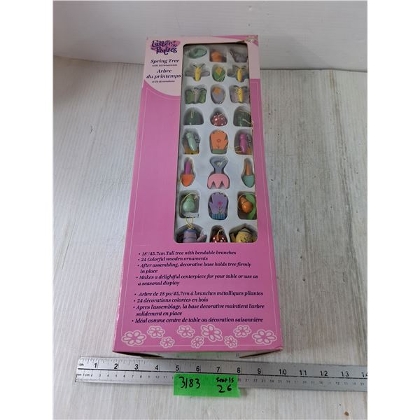Easter Spring Tree With 24 Ornaments