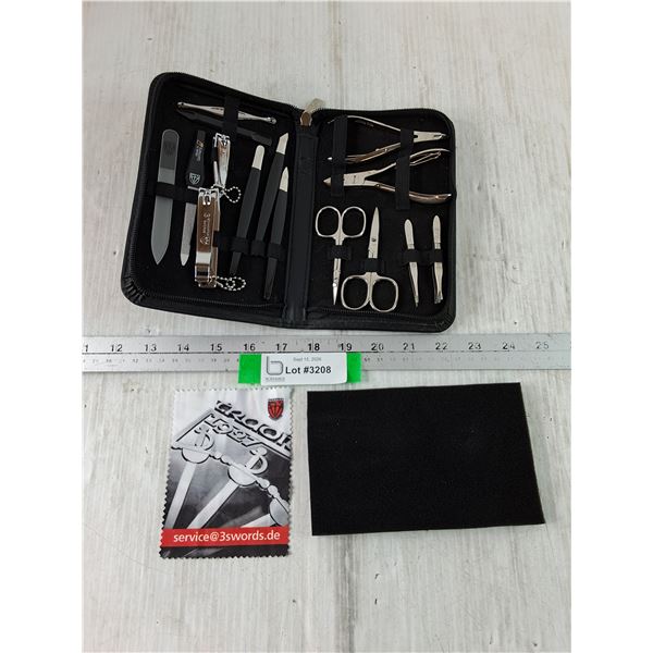 Deluxe German Made Manicure Set with Black Case