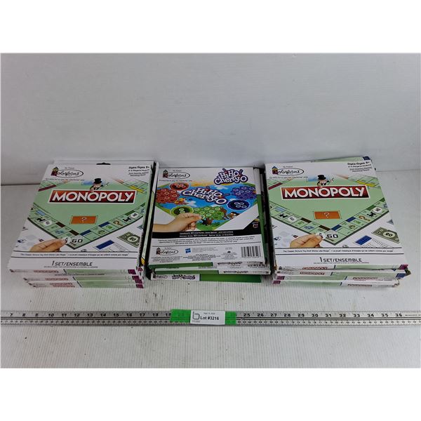 Colorforms Picture Toy That Sticks Like Magic Sets - Monopoly & HiHo Cherry O