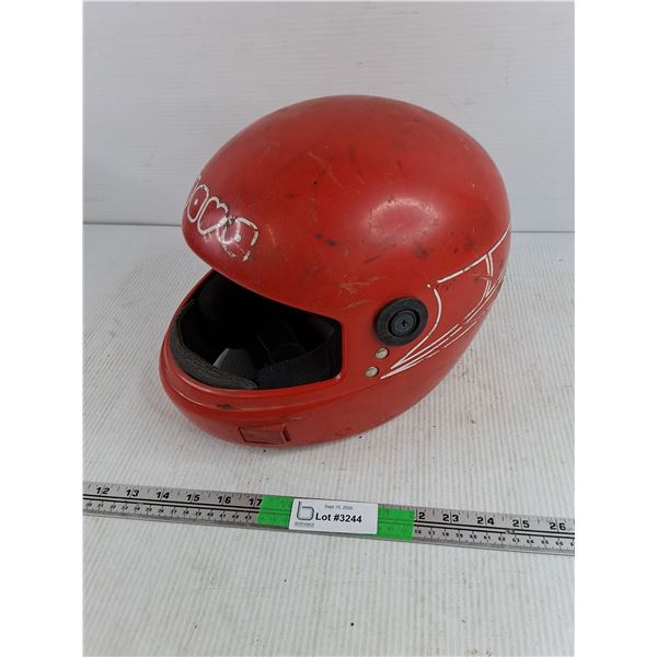 Vintage Bullshot Motorcycle Helmet - Size M