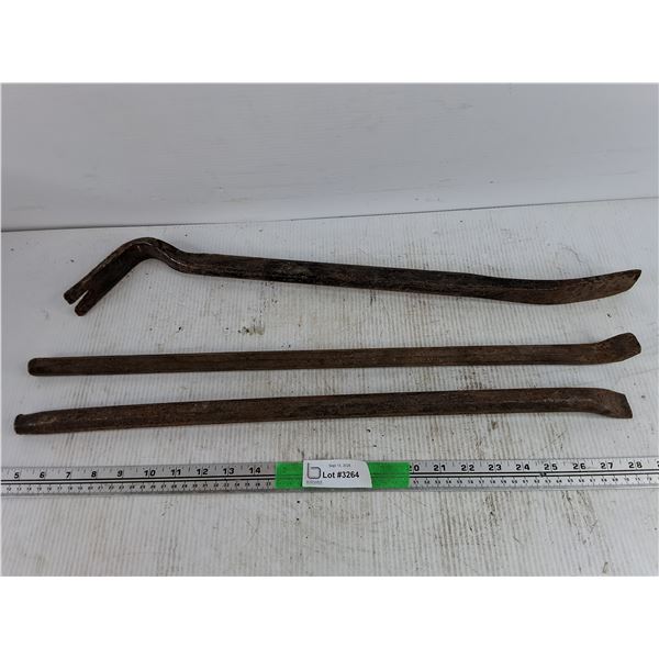 Crowbar & (2) Pry Bars