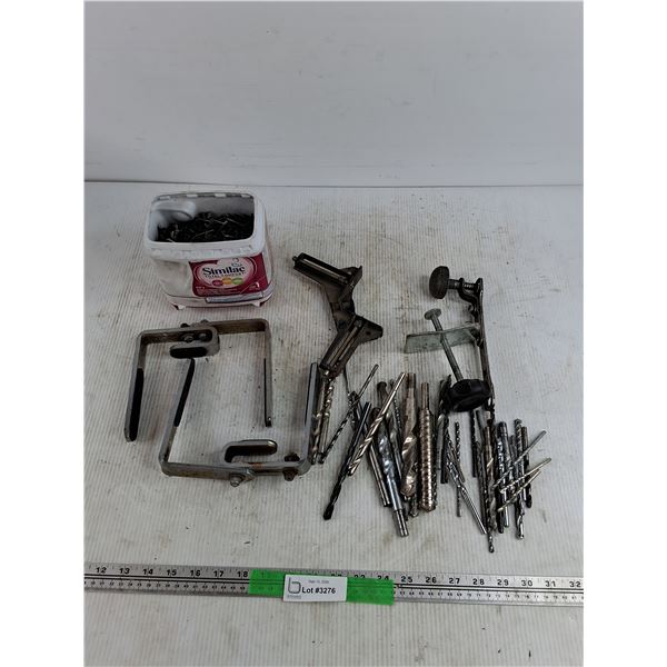 Brake Piston Tool, Screws, Drill Bits, Misc