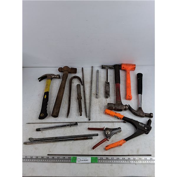 Mallets, Riveter, Crowbar, Misc