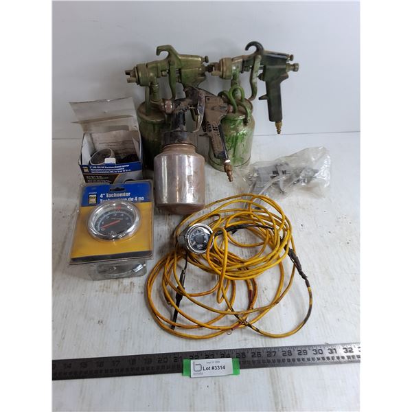 Paint Spray Canisters, Automotive Gauges, Misc.