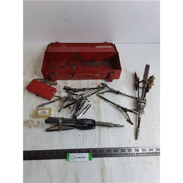 Assorted Brake Cylinder Hones, Tool Box