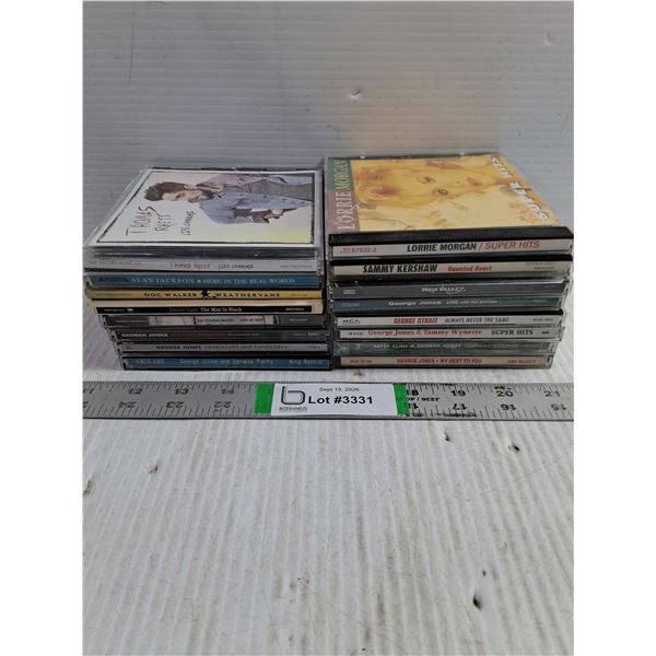 (16) Country Music CD's Featuring George Jones,Johnny Cash and others