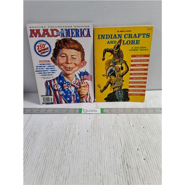 MAD Spoofs America Magazine,Vintage Indian Crafts and Lore Book
