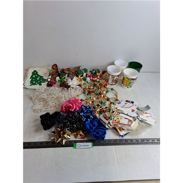 Christmas Decor, Scrunchies, Plastic Hangers, M&M Ornaments, Misc.