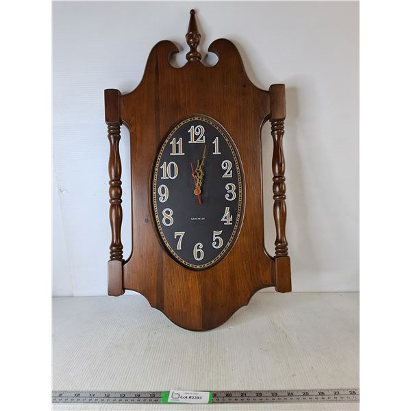 Caravelle Wooden Clock 15"x29" ( cannot ship)