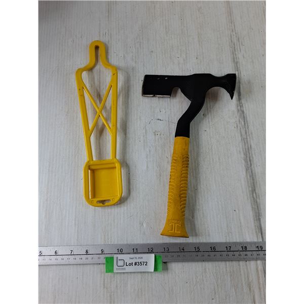 Roofing Hammer and Belt Mount, Yellow & Black
