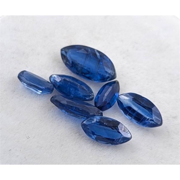 *^5.06 ct Certified Blue Kyanite gemstone parcel ($2,910 Appraisal)