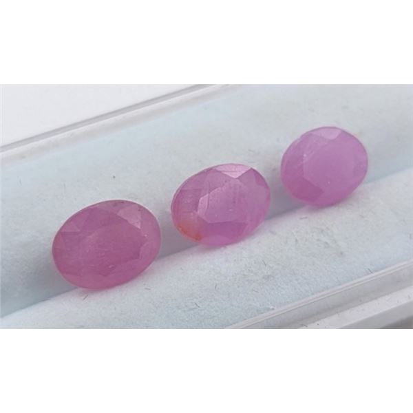*^7.45 ct Certified Untreated Pink Sapphire gemstone Parcel ($13,410 Appraisal)