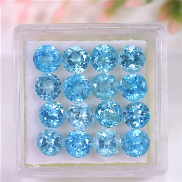 *^8.63 ct Certified Blue Apatite gemstone Parcel ($10,356 Appraisal)