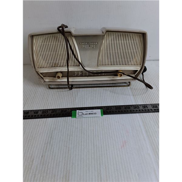 Philips Twin-tone Radio - Untested